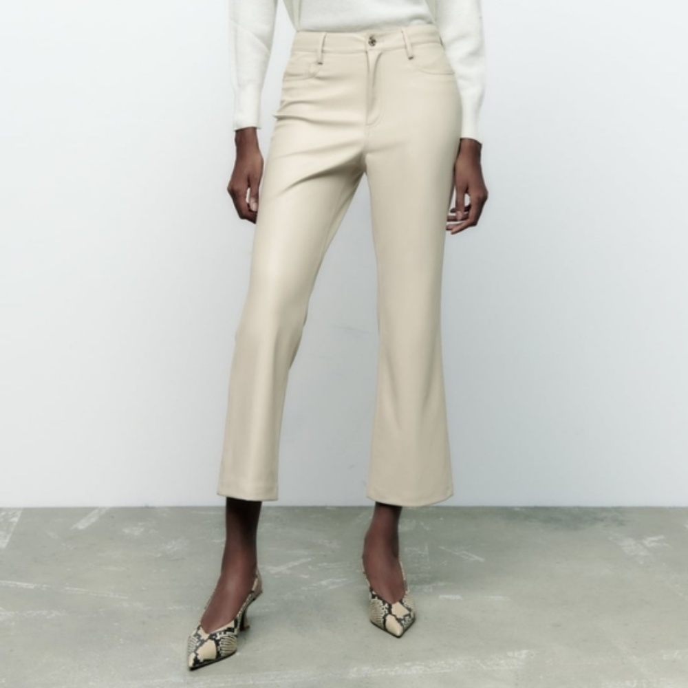 Zara Faux Leather Pants
